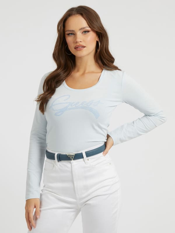 

Футболка Логотип Из Страз