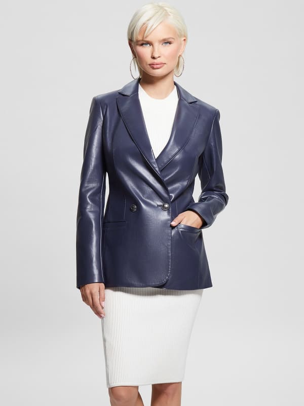 Blazer In Similpelle