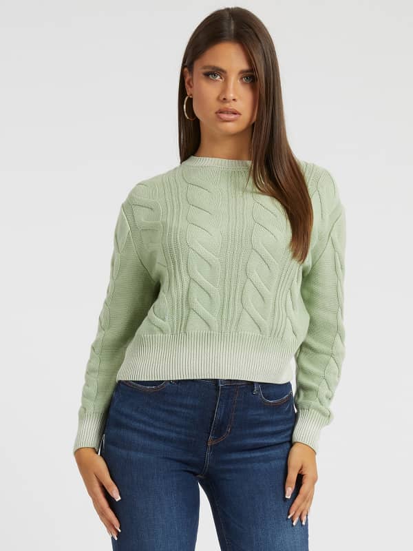 

Укороченный Джемпер Косичка