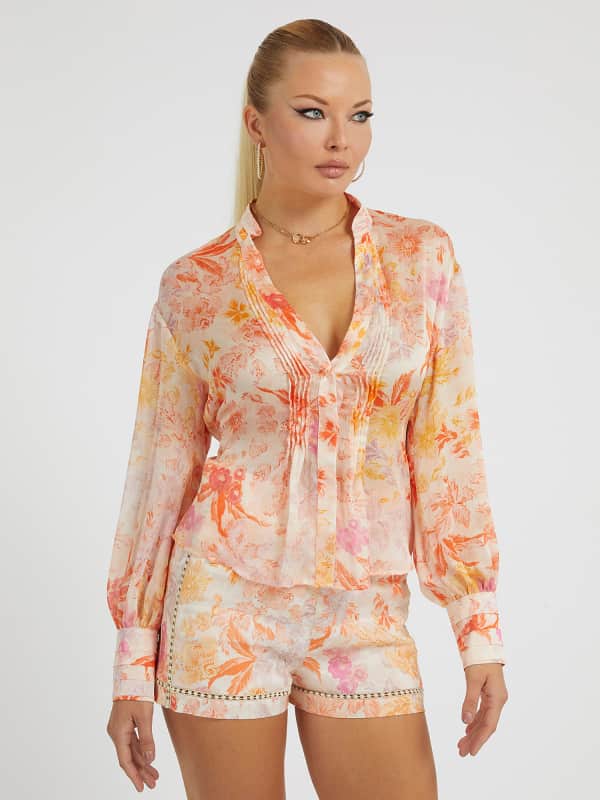 Bluse Mit Blumenprint
