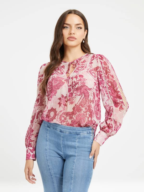 Bluse Allover-Print