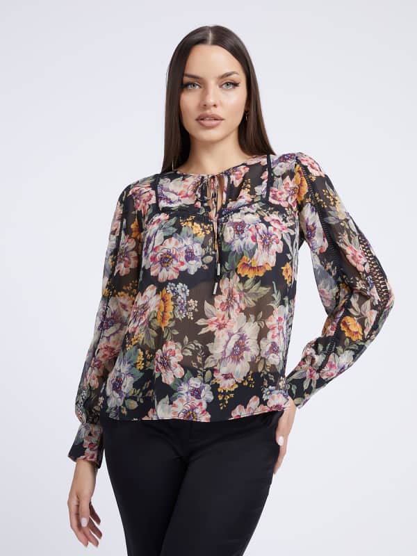 Image of Bluse Allover-Print