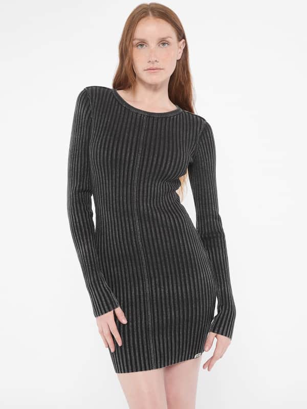 Bodycon-Kleid Wollmischgewebe