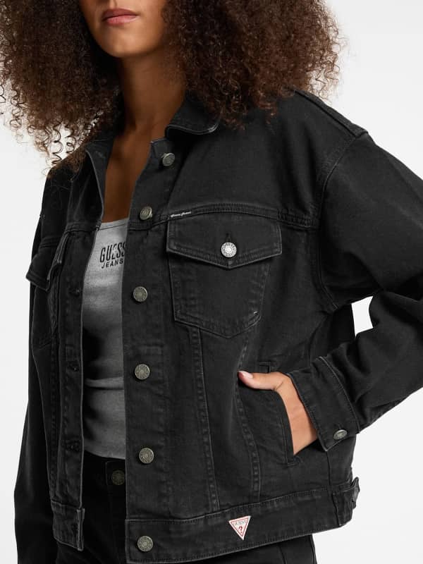 Oversized Trucker Jeansjacke