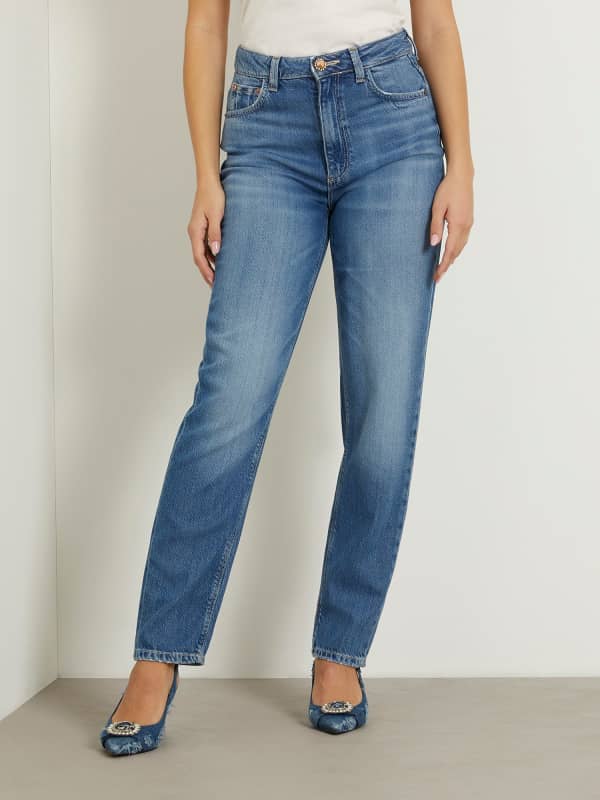 Mom Jeans Met Hoge Taille