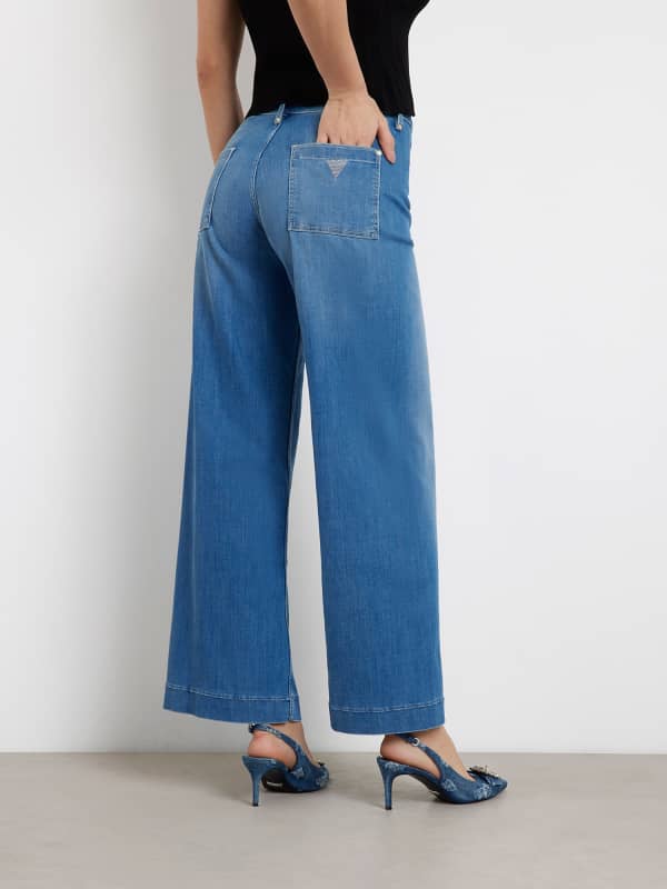  Guess Dakota Wide Leg Jeans 