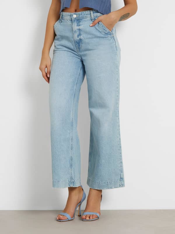 Guess Dakota Wide Leg Denim Pant