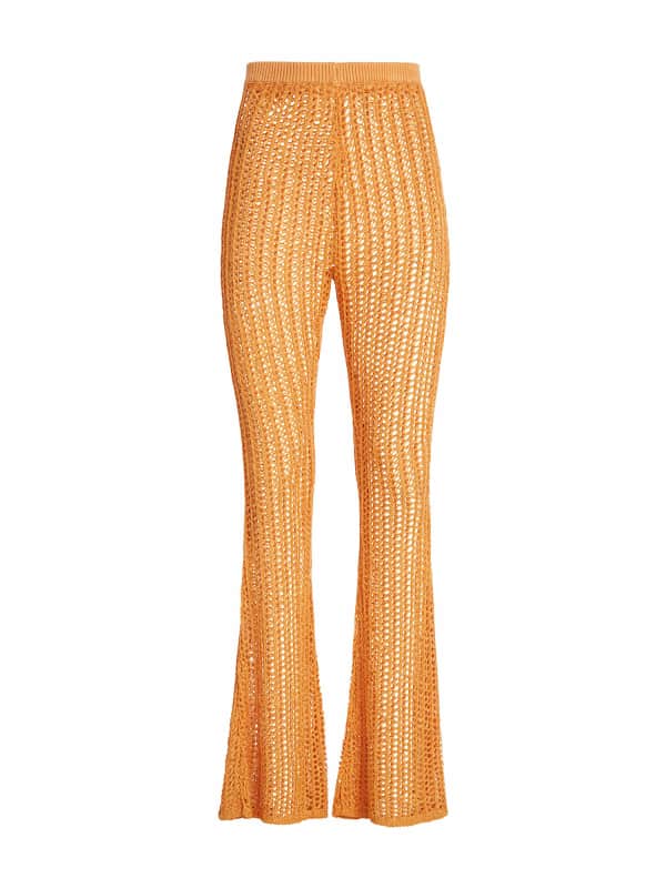 Offen Gestrickte Flared Hose