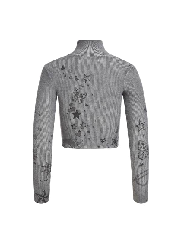 Guess Cropped Pullover Wolle 