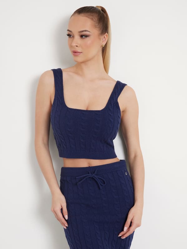 Haut En Maille Torsadée