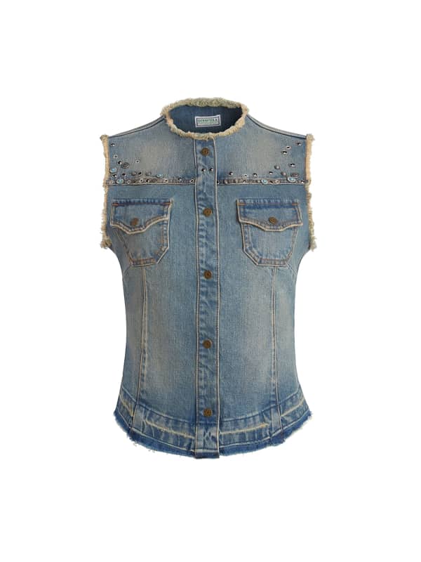 Guess Studs Denim Vest