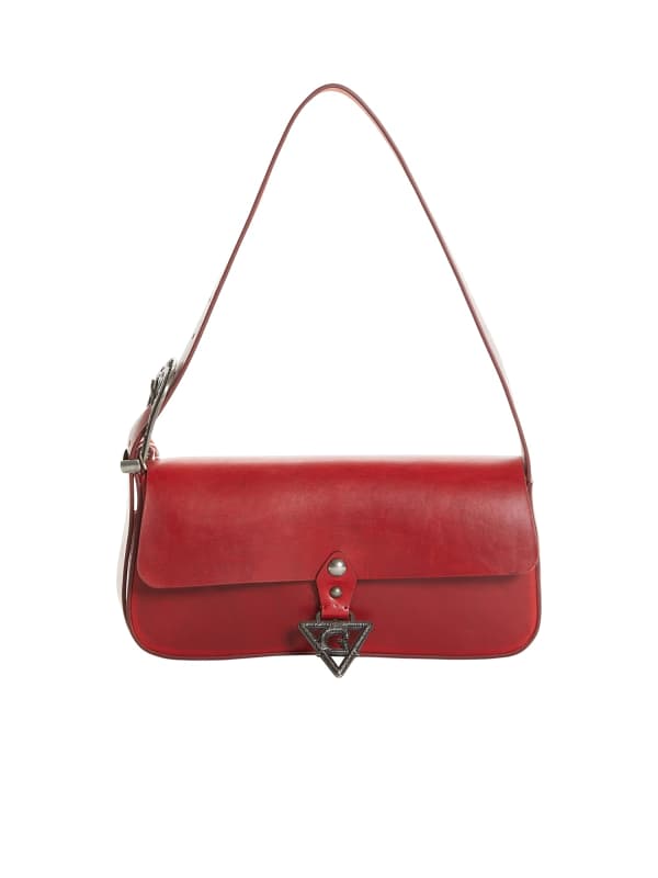 Guess Genuine Leather Shoulder Bag