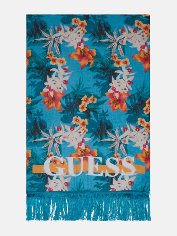 Guess Floral Print Scarf