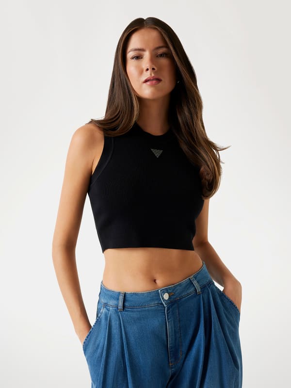 Tanktop Mit Kleinem Logodreieck