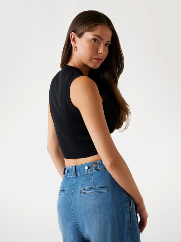  Guess Tanktop Mit Kleinem Logodreieck 