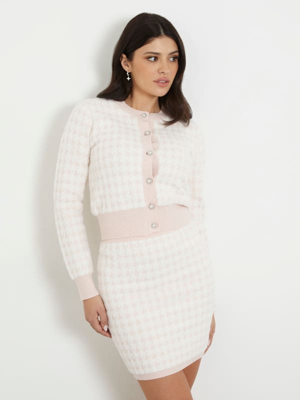 Mini Jupe Pied-De-Poule