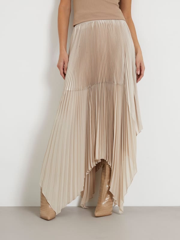 Guess Pleated Long Skirt