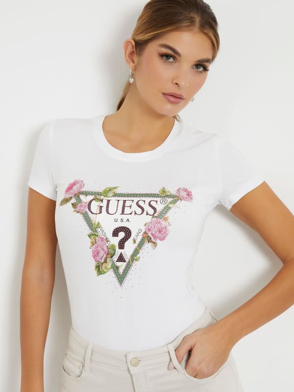 T-Shirt Stretch Logo Floral