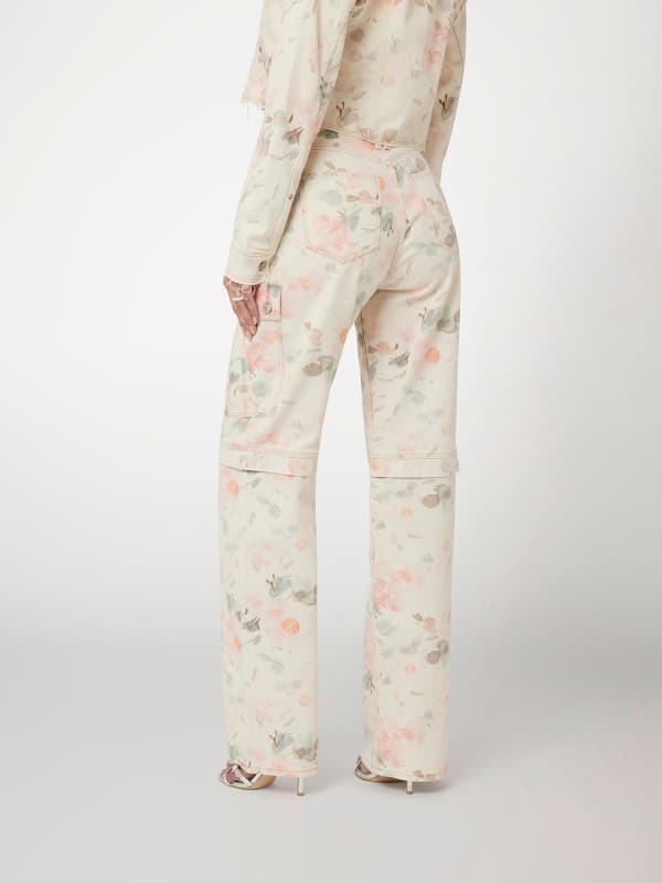  Guess High Waist Cargo Jeans 