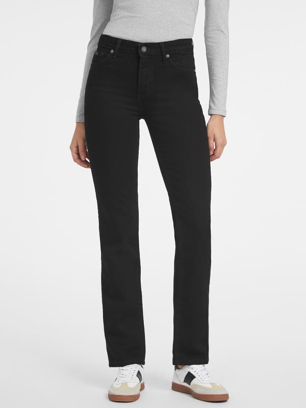 G08 Mid Waist Straight Jeans Für Damen