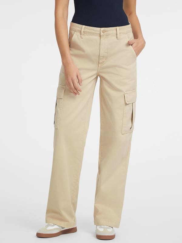 Damskie Spodnie Fason Cargo Model Chino