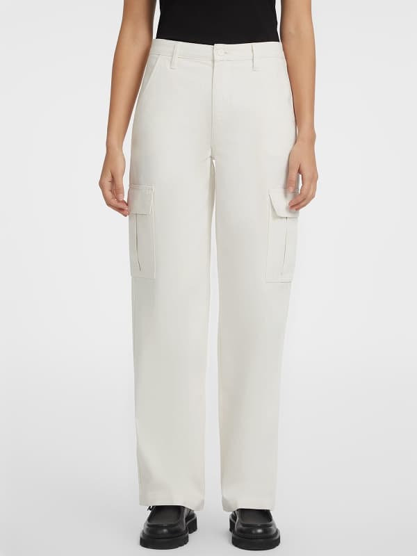 Damskie Spodnie Fason Cargo Model Chino