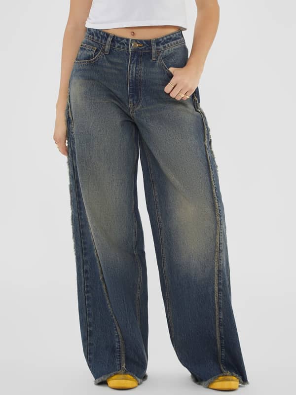 Jeans Met Wijde Pijpen