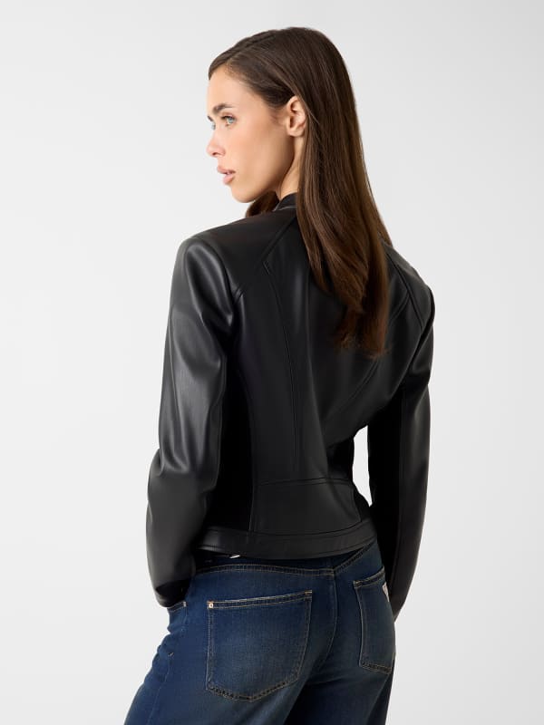  Guess Bikerjacke Aus Kunstleder 