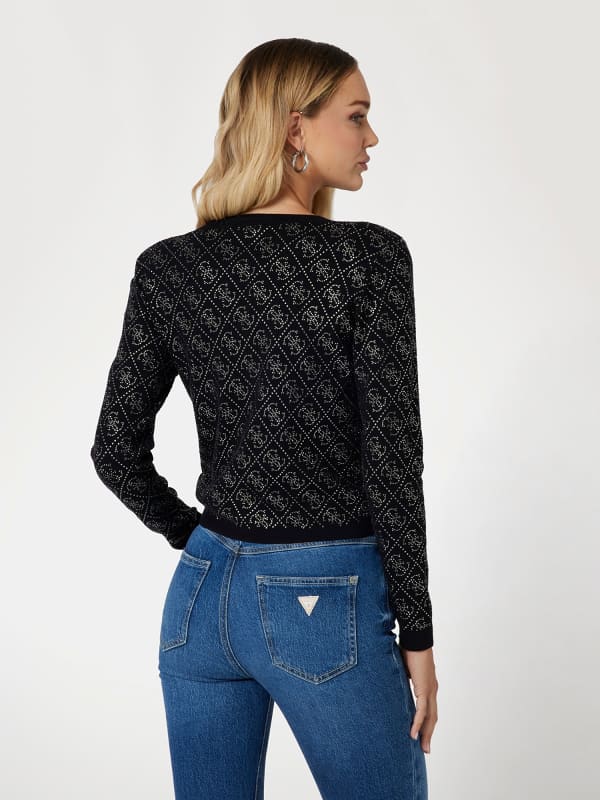  Guess Cardigan 4g-logo Strass 