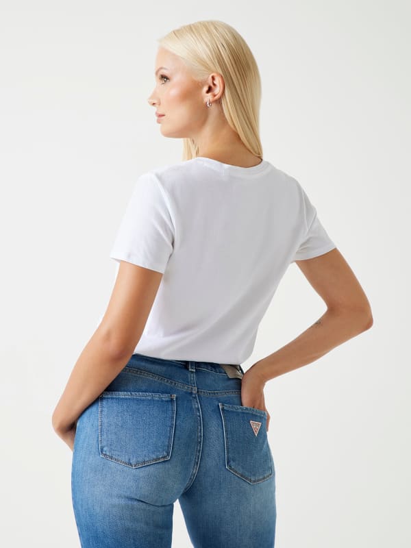  Guess T-shirt Strass-logo 