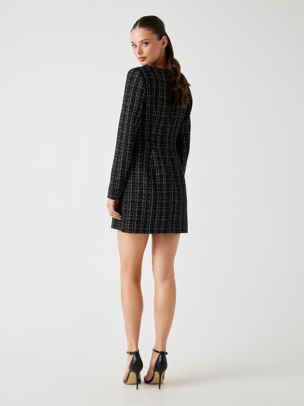  Guess Kurzes Bouclé-tweed-kleid 