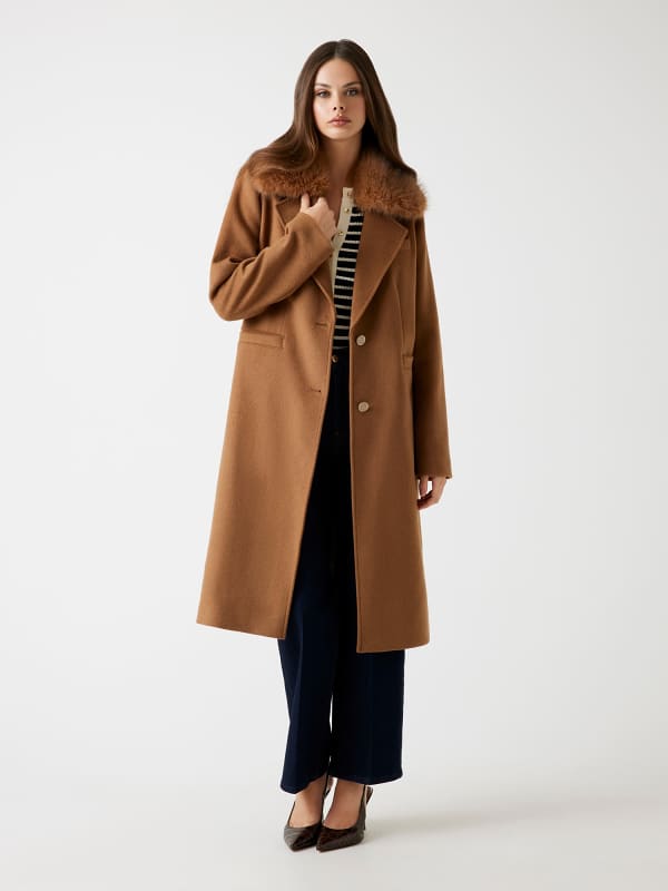  Guess Langer Wollmix-mantel 