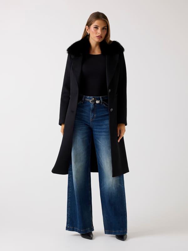  Guess Langer Wollmix-mantel 