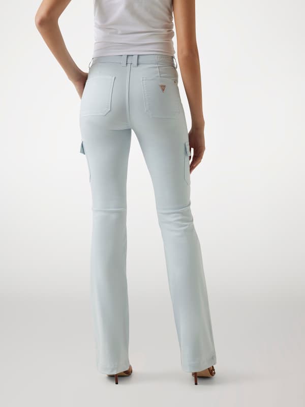  Guess Kori Cargohose Stretchsatin 