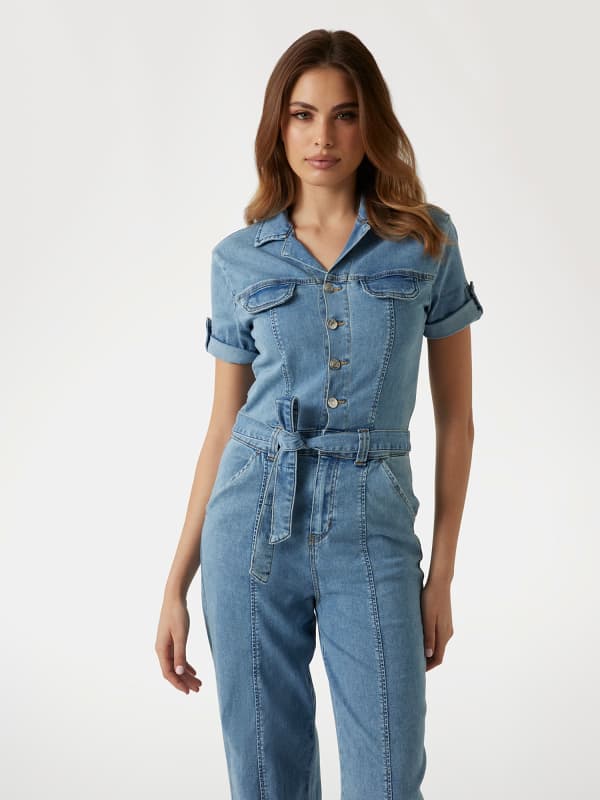  Guess Jumpsuit Denim Stretch 
