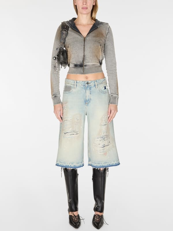  Guess Mid Waist Jeansshorts 