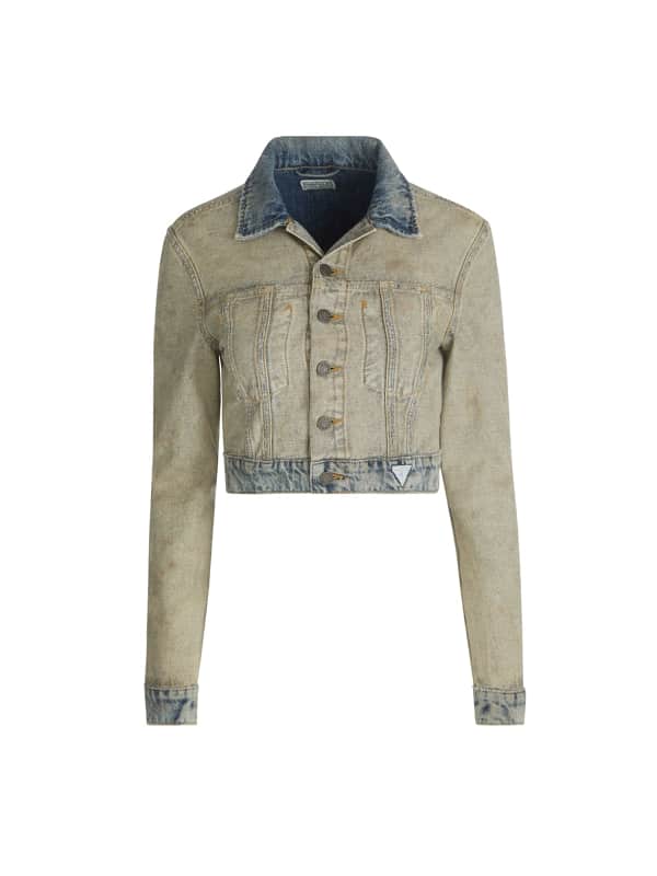Wendbare Trucker-Jeansjacke