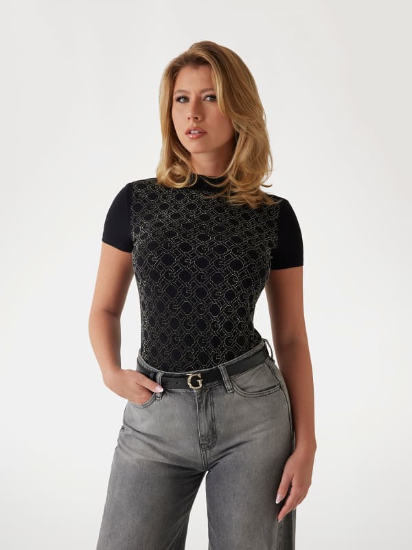T-Shirt Allover-Ketten-Logo