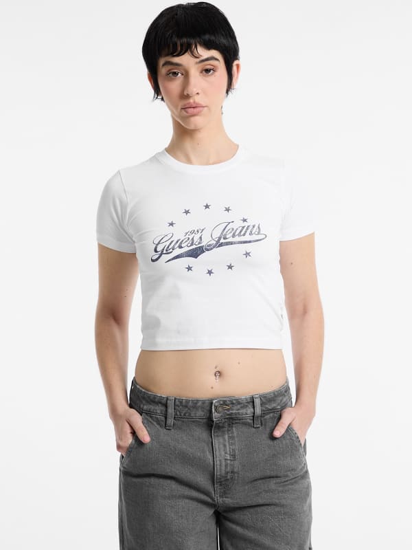 Bedrucktes T-Shirt Vintage Logo