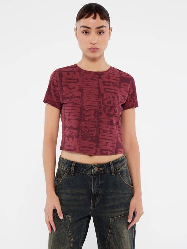 Bedrucktes T-Shirt Baby Tee