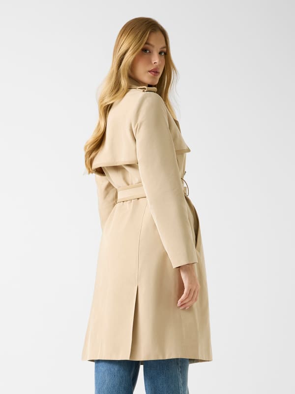  Guess Langer Trenchcoat Mit Gürtel 