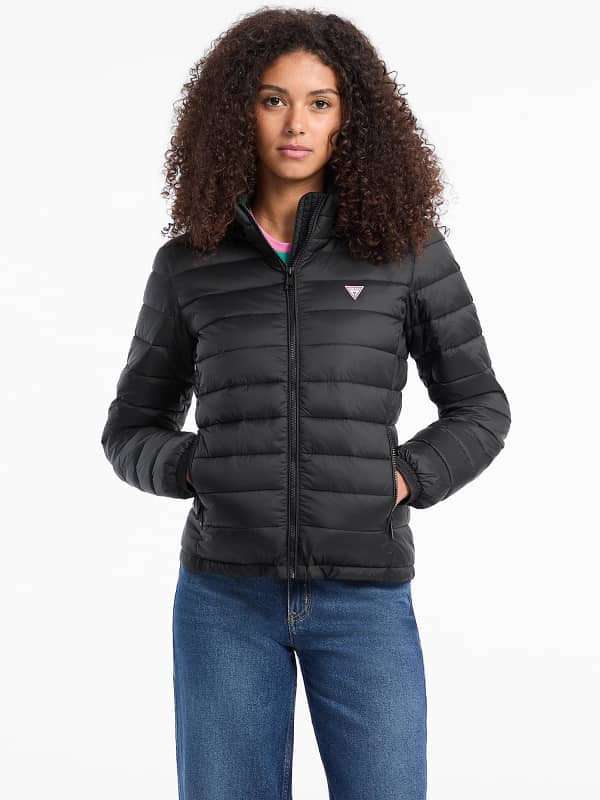 Kapuzen-Steppjacke Nylon