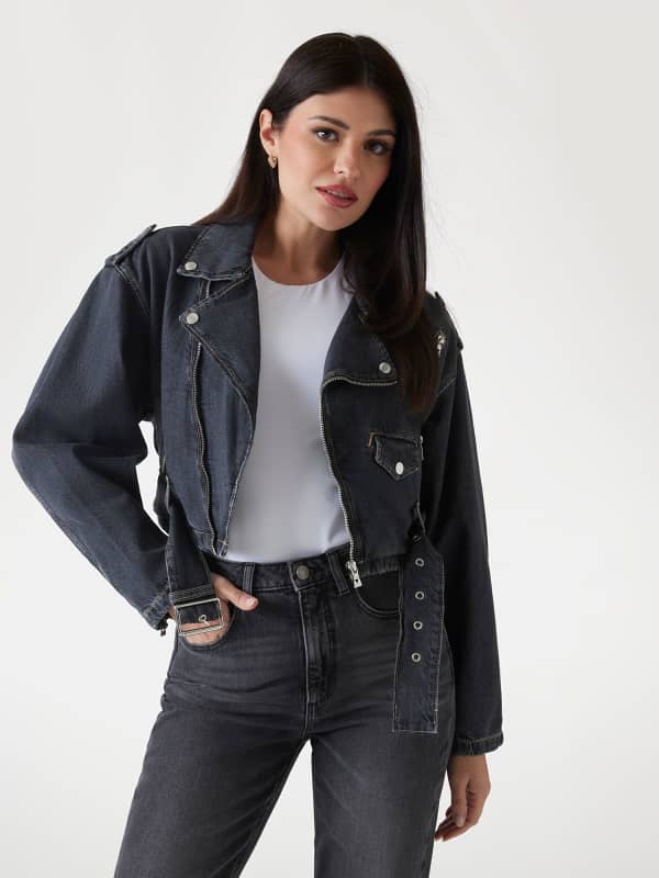 Jeans-Bikerjacke