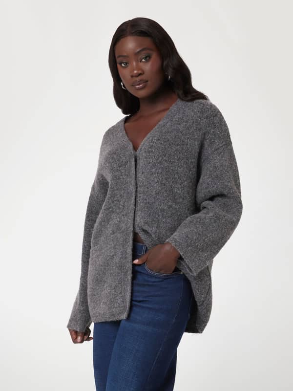 Langer Cardigan Alpaka-Wollmix