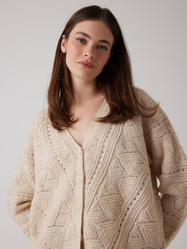 Cardigan Alpaka-Wollmix