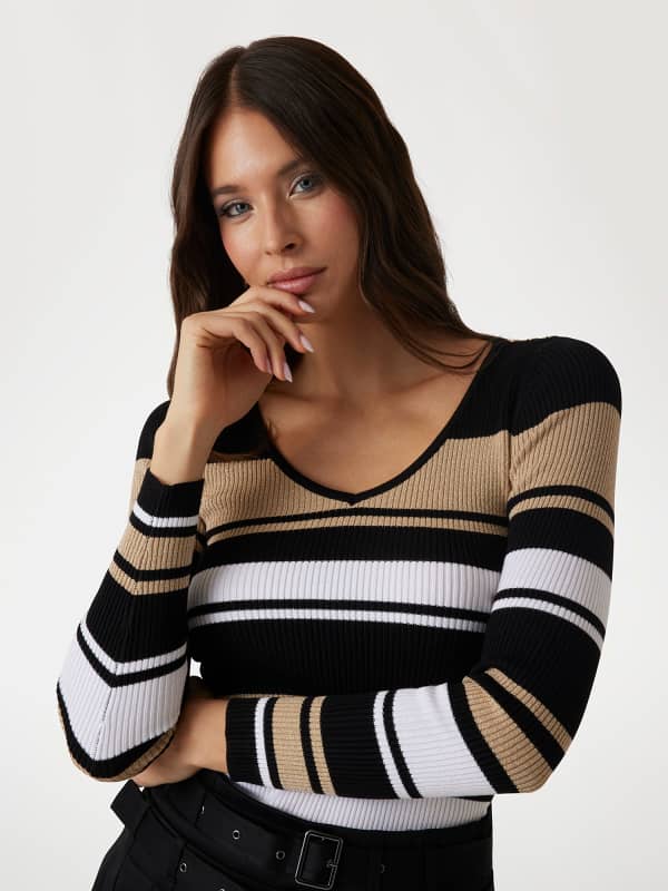 Gestreifter Pullover