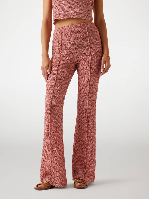 Wide Leg Strickhose