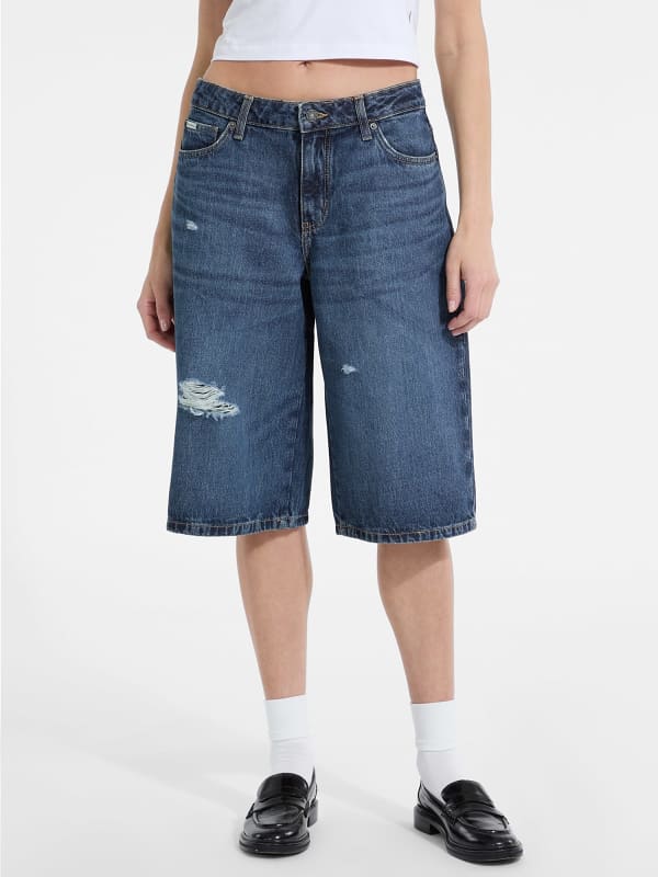 Baggy-Jeansshorts