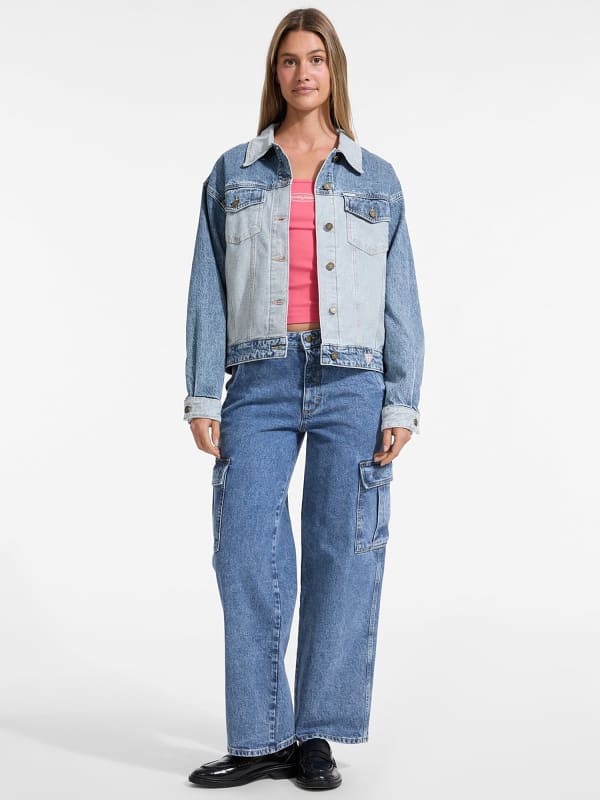  Guess Trucker-jeansjacke Oversized 