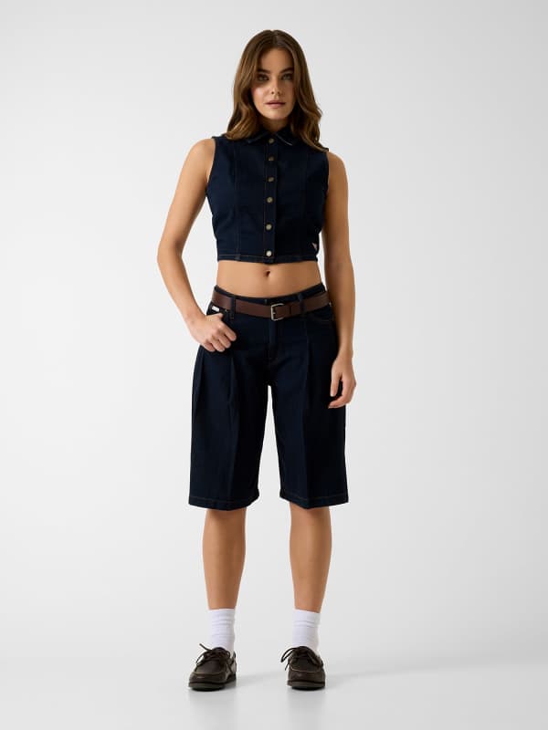  Guess Faltenjeans-bermudas 